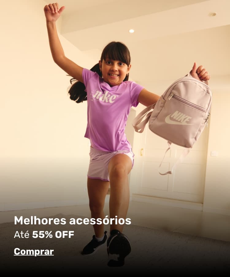 Banner promocional de conjuntos infantis com até 45% de desconto